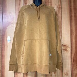 DSG women’s two XL mustard brown/tan pullover hoodie front pocket